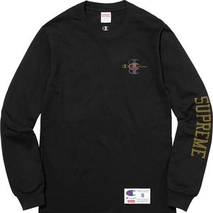 Supreme X Champion Stacked C L/S Tee